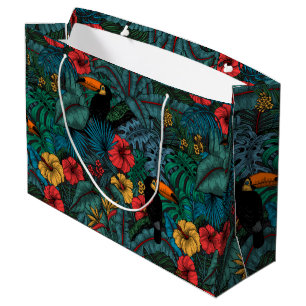 Sacola Para Presentes Grande Jardim tucano