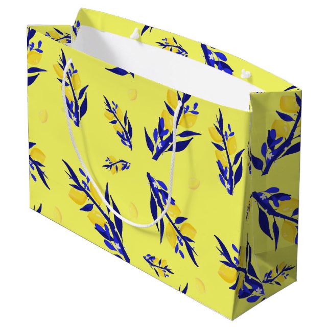 Sacola Para Presentes Grande Jaune citron (Verso inclinado)