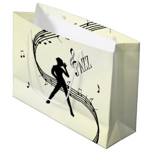Sacola Para Presentes Grande Jazz Dance Yellow Music