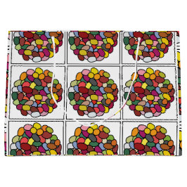 Sacola Para Presentes Grande Jelly Bean Colorful Jelly Bean
