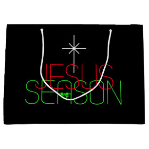 Sacola Para Presentes Grande Jesus Season
