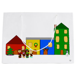 Sacola Para Presentes Grande Jingle Claws Holiday Gift Bag