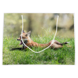 Sacola Para Presentes Grande Jogo do Fox vermelho