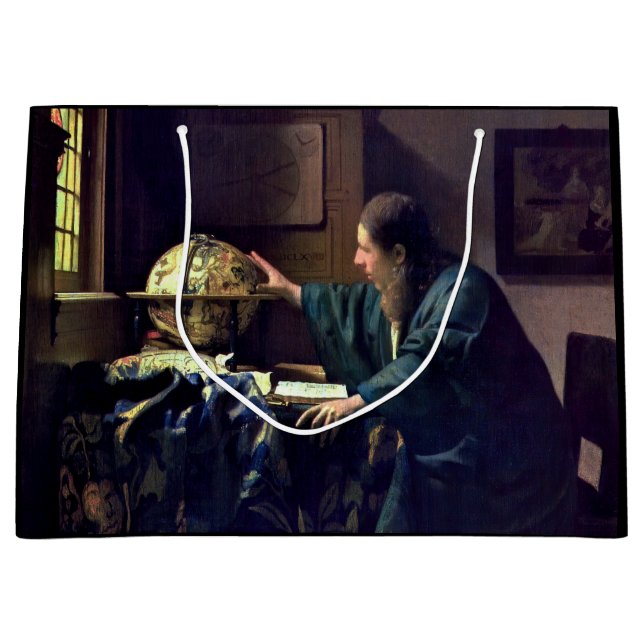 Sacola Para Presentes Grande Johannes Vermeer - O Astronomer (Frente)