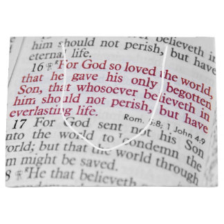 Sacola Para Presentes Grande John 3:16