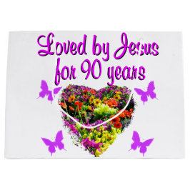 SACOLA PARA PRESENTES GRANDE JOYOUS 90 ANOS