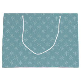 Sacola Para Presentes Grande Joyous Snowflakes