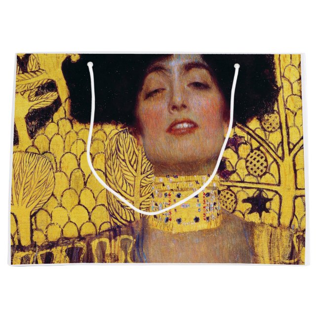 Sacola Para Presentes Grande Judith (Lady in Dourado), Gustav Klimt (Frente)