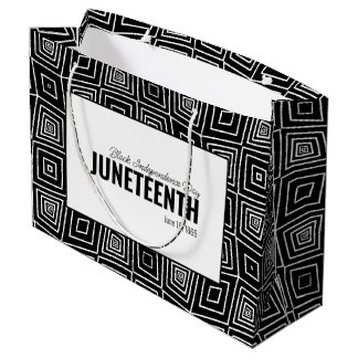 SACOLA PARA PRESENTES GRANDE JUNETEENTH