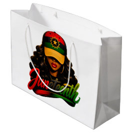 Sacola Para Presentes Grande Juneteenth Mulheres Afro Negras Melanina Liberdade