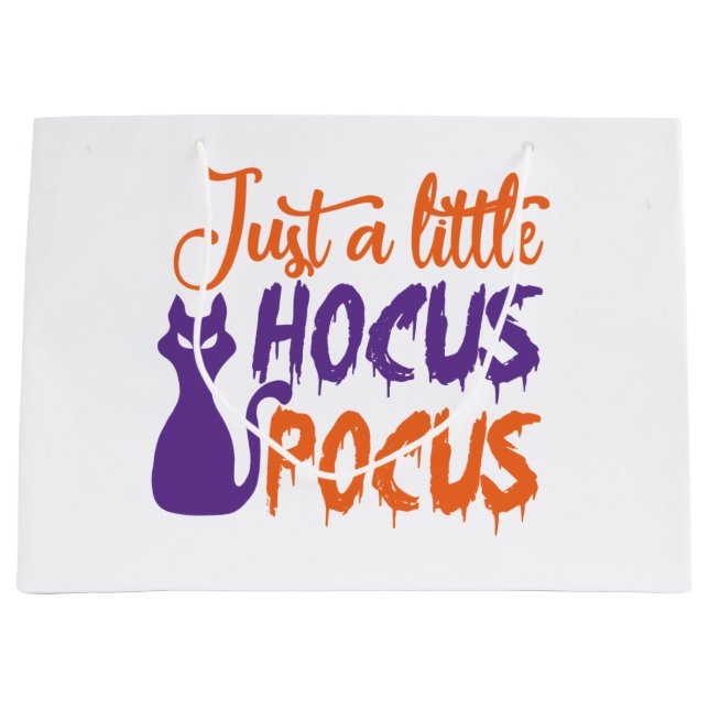 Sacola Para Presentes Grande just a little hocus pocus (Frente)