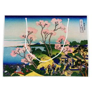 Sacola Para Presentes Grande Katsushika Hokusai - Gotenyama, Tokaido, Shinagawa