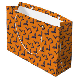 Sacola Para Presentes Grande KiniArt Morcegos Halloween