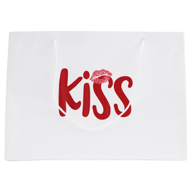 Sacola Para Presentes Grande Kiss Casado Matar Girls Group Trio KISS Costume Re (Frente)