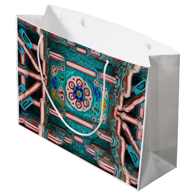 Sacola Para Presentes Grande Koreanische traditionelle Malerei (Verso inclinado)