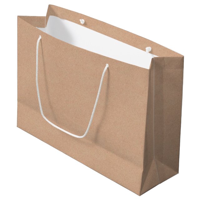 Sacola Para Presentes Grande Kraft Style Large Gift Bag Charming Gift Packaging (Frente inclinada)