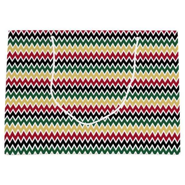 Sacola Para Presentes Grande Kwanzaa (Frente)