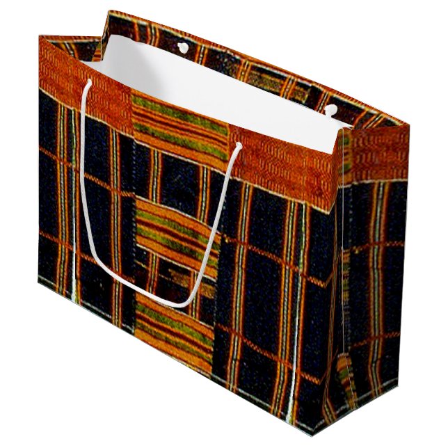 Sacola Para Presentes Grande Kwanzaa (Frente inclinada)