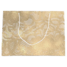 Lace Sepia Faux Dourado Glama Floral Bridal