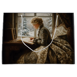 Sacola Para Presentes Grande Lady in Winter