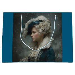 Sacola Para Presentes Grande Lady in Winter