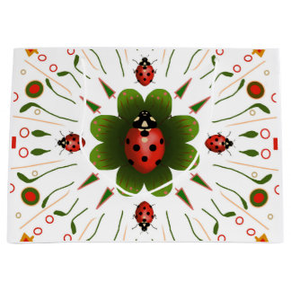Sacola Para Presentes Grande Ladybug Grande Bag de presentes