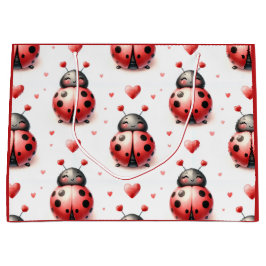 Sacola Para Presentes Grande Ladybug Love (personalized)