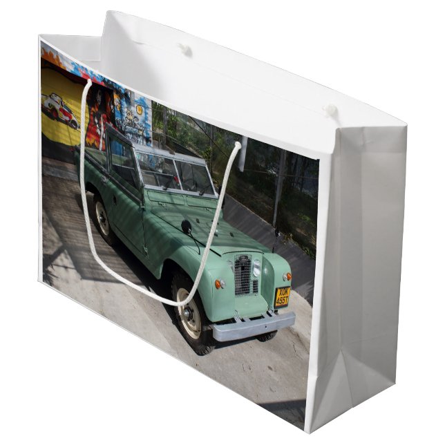 Sacola Para Presentes Grande Land Rover Series II SWB (Frente inclinada)