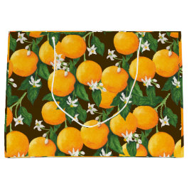 Sacola Para Presentes Grande Laranjas
