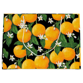 Sacola Para Presentes Grande Laranjas