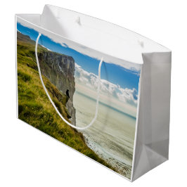 Sacola Para Presentes Grande Latrabjarg cliffs, Islândia