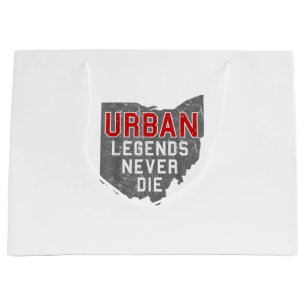 Sacola Para Presentes Grande Lendas Urbanas Nunca Morrem Estado de Ohio Afastad
