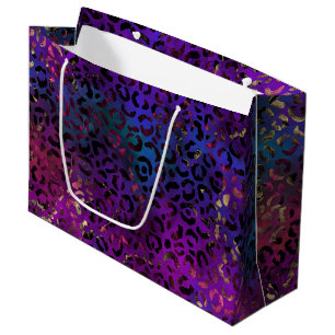 Sacola Para Presentes Grande Leopard Paint Series Design 16