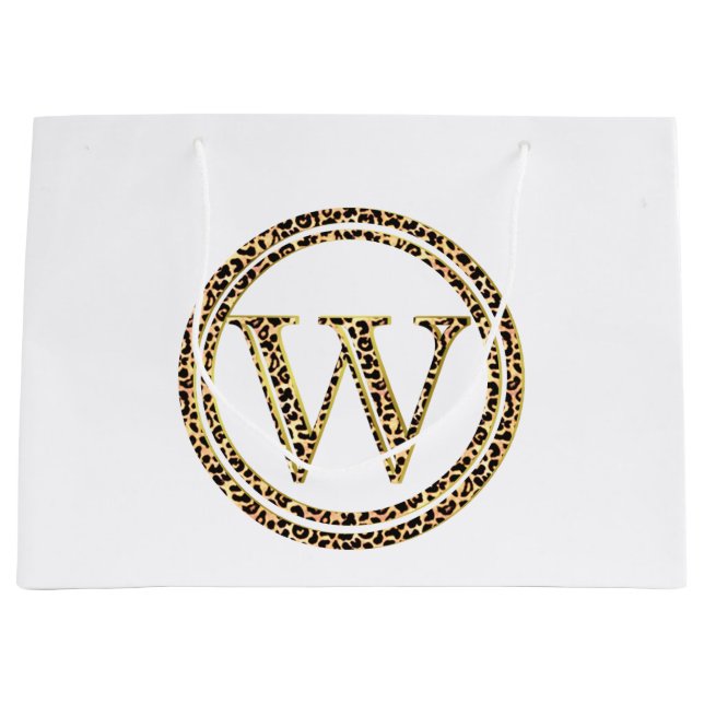Sacola Para Presentes Grande Leopard W (Frente)