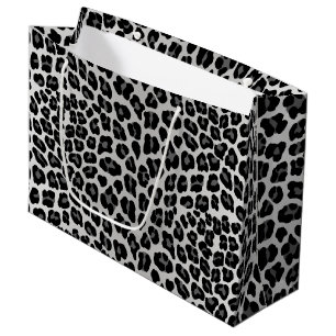 Sacola Para Presentes Grande Leopardo-da-neve