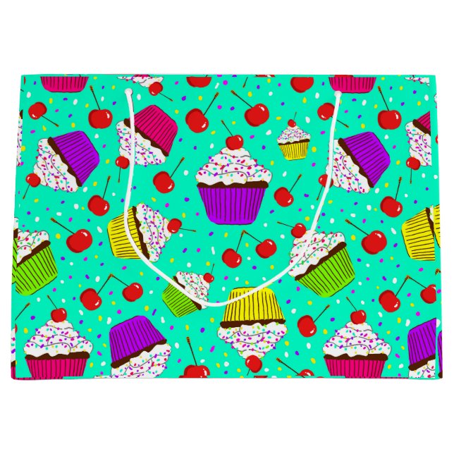 Sacola Para Presentes Grande let's go party (Frente)