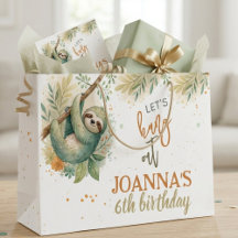 Let's hang out sloth kids birthday