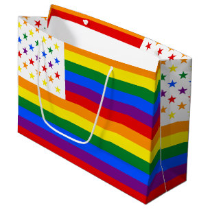 SACOLA PARA PRESENTES GRANDE LGBT EUA