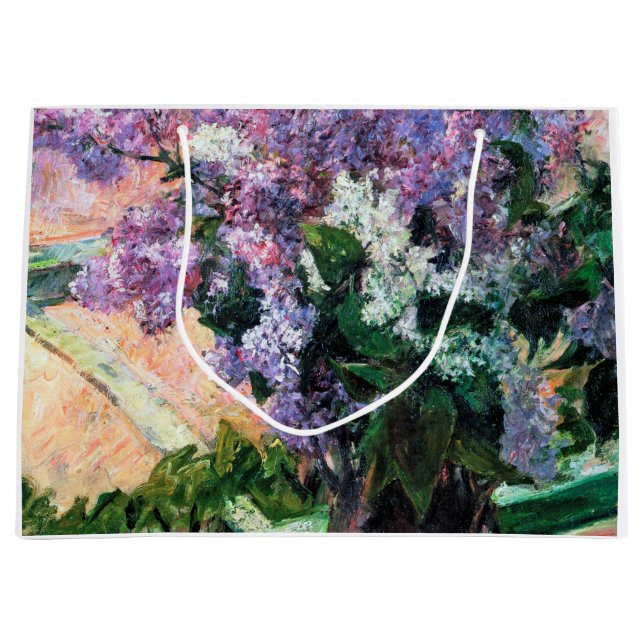 Sacola Para Presentes Grande Lilacs em uma janela, Mary Cassatt (Frente)