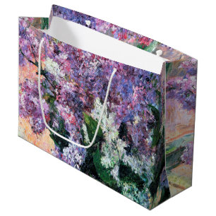 Sacola Para Presentes Grande Lilacs em uma janela, Mary Cassatt
