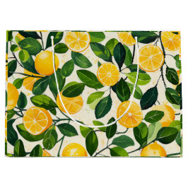 Sacola Para Presentes Grande "Limon Zest Gift Bag"