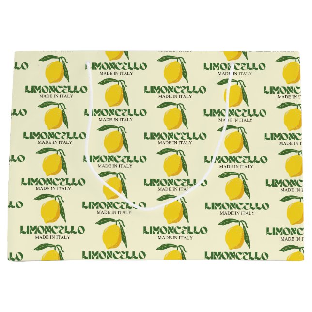 Sacola Para Presentes Grande Limoncello (Frente)