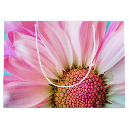 Sacola Para Presentes Grande Linda Flor Rosa Fechar Foto