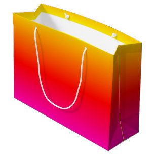 Sacola Para Presentes Grande Lindas Cores de Verão