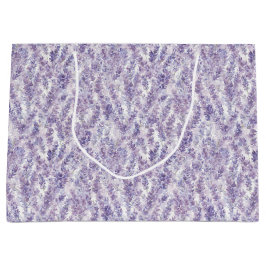 Sacola Para Presentes Grande Lindos Flores Lavanda Chás de Casanova