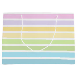 SACOLA PARA PRESENTES GRANDE LISTRAS AZUL VERDE AMARELO ROSA ROXO PASTEL