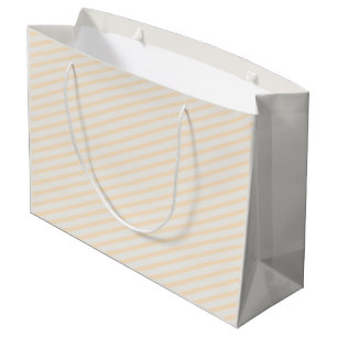 Sacola Para Presentes Grande Listras de Cor Pastel Sólida Profissional Minimali