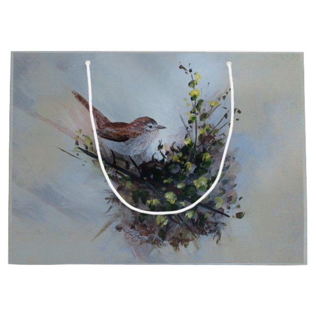 Sacola Para Presentes Grande Little Bird (Frente)