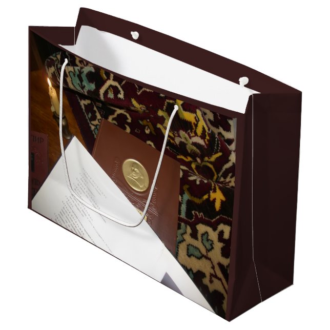 Sacola Para Presentes Grande Livros do século passado (Frente inclinada)