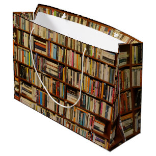 Sacola Para Presentes Grande Livros na biblioteca Gift Bag